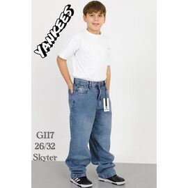 Фотография Джинсы подростковые G117 l.blue р.26-32 "Ruxa" недорого оптом от прямого поставщика