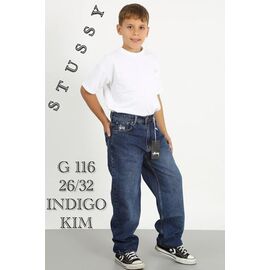 Фотография Джинсы подростковые G116 navy р.26-32 "Ruxa" недорого оптом от прямого поставщика