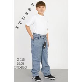 Фотография Джинсы подростковые G116 blue р.26-32 "Ruxa" недорого оптом от прямого поставщика