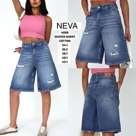 Шорти жіночі 4886 blue р.34-42 "Ruxa" недорого оптом від прямого постачальника