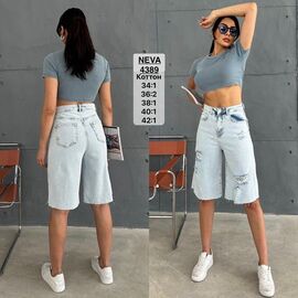 Шорти жіночі 4389 l.blue р.34-42 "Ruxa" недорого оптом від прямого постачальника