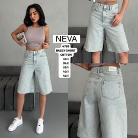 Шорти жіночі 4796 l.blue р.34-42 "Ruxa" недорого оптом від прямого постачальника