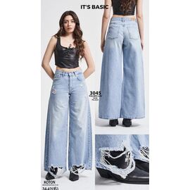 Джинси жіночі 3045 l.blue р.34-42 "Ruxa" недорого оптом від прямого постачальника