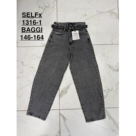 Джинси жіночі 1316-1 d.grey р.146-164 "Ruxa" недорого оптом від прямого постачальника