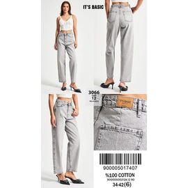 Джинси жіночі 3066-12-12 l.grey р.34-42 "Ruxa" недорого оптом від прямого постачальника