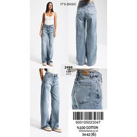 Джинси жіночі 2499-4-159 l.blue р.34-42 "Ruxa" недорого оптом від прямого постачальника