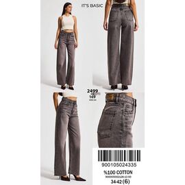 Джинси жіночі 2499-4-169 d.grey р.34-42 "Ruxa" недорого оптом від прямого постачальника