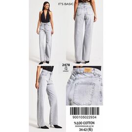 Джинси жіночі 2478-4-12 l.grey р.34-42 "Ruxa" недорого оптом від прямого постачальника