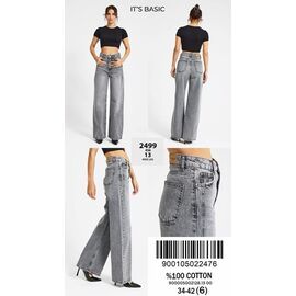 Джинси жіночі 2499-4-13 grey р.34-42 "Ruxa" недорого оптом від прямого постачальника