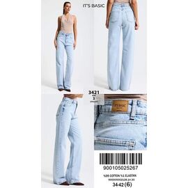 Джинси жіночі 3421-4-3 l.blue р.34-42 "Ruxa" недорого оптом від прямого постачальника