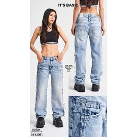 Джинси жіночі 3171 l.blue р.34-42 "Ruxa" недорого оптом від прямого постачальника