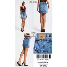 Спідниця жіноча 3729-4-4 l.blue р.34-42 "Ruxa" недорого оптом від прямого постачальника