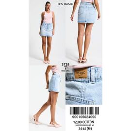 Спідниця жіноча 3729-4-3 l.blue р.34-42 "Ruxa" недорого оптом від прямого постачальника