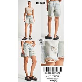 Шорти жіночі 4015-12-65 l.blue р.34-42 "Ruxa" недорого оптом від прямого постачальника