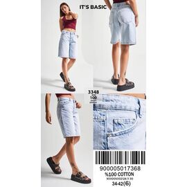 Шорти жіночі 3348-4-100 l.blue р.34-42 "Ruxa" недорого оптом від прямого постачальника