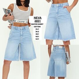 Шорти жіночі 4851 l.blue р.34-42 "Ruxa" недорого оптом від прямого постачальника