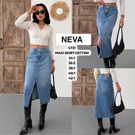 Спідниця жіноча 4731 l.blue р.34-42 "Ruxa" недорого оптом від прямого постачальника