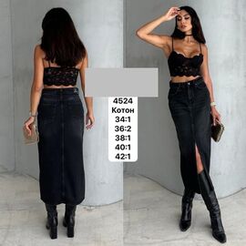 Спідниця жіноча 4524 black р.34-42 "Ruxa" недорого оптом від прямого постачальника