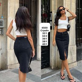 Спідниця жіноча 4500 black р.34-40 "Ruxa" недорого оптом від прямого постачальника