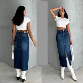 Спідниця жіноча 4520 blue р.32-40 "Ruxa" недорого оптом від прямого постачальника