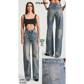 Джинси жіночі 2477-31-67 blue р.32-36 "Ruxa" недорого оптом від прямого постачальника