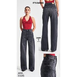Джинси жіночі 2499-2-1 d.grey р.34-42 "Ruxa" недорого оптом від прямого постачальника