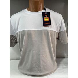 Фотография Футболка мужская SB1732 beige р.M-2XL "Sabihina" недорого оптом от прямого поставщика