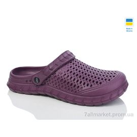 Фотография Кроксы женские летние Лето С62М бордо (6 пар р.36-41) "Крок" недорого оптом от прямого поставщика