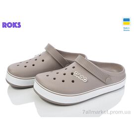 Фотография Кроксы женские летние Лето Dago 419 бежевий (8 пар р.37-41) "Roks" недорого оптом от прямого поставщика