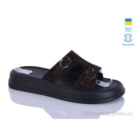 Фотография Шлепки женские облегченные Лето 11 шоколад з. (6 пар р.36-40) "Sali" недорого оптом от прямого поставщика