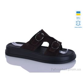 Фотография Шлепки женские облегченные Лето 12 шоколад з. (6 пар р.36-40) "Sali" недорого оптом от прямого поставщика