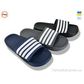 Шльопанці чоловічі пляжні Літо P48 mix (12 пар р.40-45) "Jumay" недорого оптом від прямого постачальника