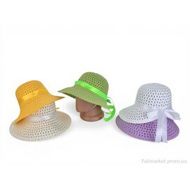 Капелюх жіночий Літо E4 mix (60 шт. р.сітка57-59) "CAP" недорого оптом від прямого постачальника