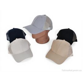 Фотография Кепка для мужчин Лето D4 mix (50 шт. р.сетка 57-59) "CAP" недорого оптом от прямого поставщика