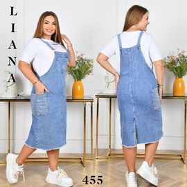 Жіночий сарафан 455 l.blue р.2XL-7XL "Beki" недорого оптом від прямого постачальника