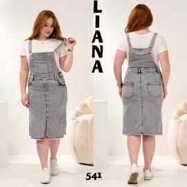 Жіночий сарафан 541 l.grey р.L-5XL "Beki" недорого оптом від прямого постачальника