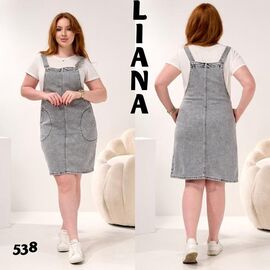 Жіночий сарафан 538 l.grey р.L-5XL "Beki" недорого оптом від прямого постачальника