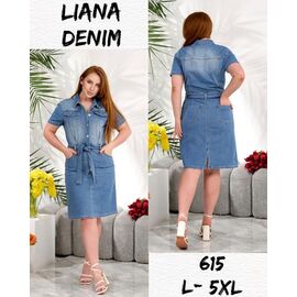 Сукня літня жіноча 615 blue р.L-5XL "Beki" недорого оптом від прямого постачальника