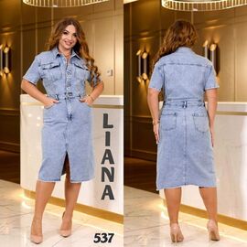 Сукня літня жіноча 537 l.blue р.3XL-8XL "Beki" недорого оптом від прямого постачальника