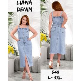 Жіночий сарафан 549 l.blue р.L-5XL "Beki" недорого оптом від прямого постачальника