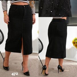 Спідниця жіноча 472 black р.31-38 "Beki" недорого оптом від прямого постачальника