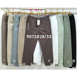 Жіночі штани 9072-5 olive р.28-33 "Immei" недорого оптом від прямого постачальника