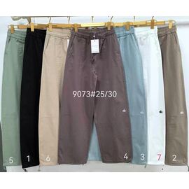 Жіночі штани 9073-6 beige р.25-30 "Immei" недорого оптом від прямого постачальника