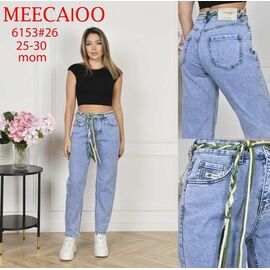 Джинси жіночі 6153 l.blue р.25-30 "Immei" недорого оптом від прямого постачальника