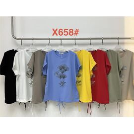 Фотография Футболка женская X658 mix р.56-58 "Immei" недорого оптом от прямого поставщика