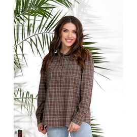 Сорочка жіноча 1050-1 brown р.42-48 "Lelis" недорого оптом від прямого постачальника