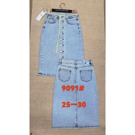 Спідниця жіноча 9091 l.blue р.25-30 "Lolo Blues" недорого оптом від прямого постачальника