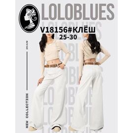 Джинси жіночі V18156 white р.25-30 "Lolo Blues" недорого оптом від прямого постачальника