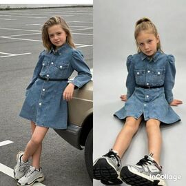 Фотография Платье детское на девочку 24741 blue р.110-150 "Fili kids" недорого оптом от прямого поставщика