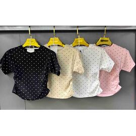 Фотография Футболка детская на девочку FK1663 beige р.120-160 "Fili kids" недорого оптом от прямого поставщика